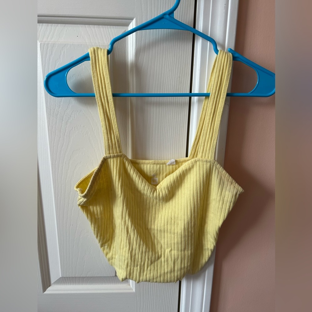 PacSun Yellow Crop Top